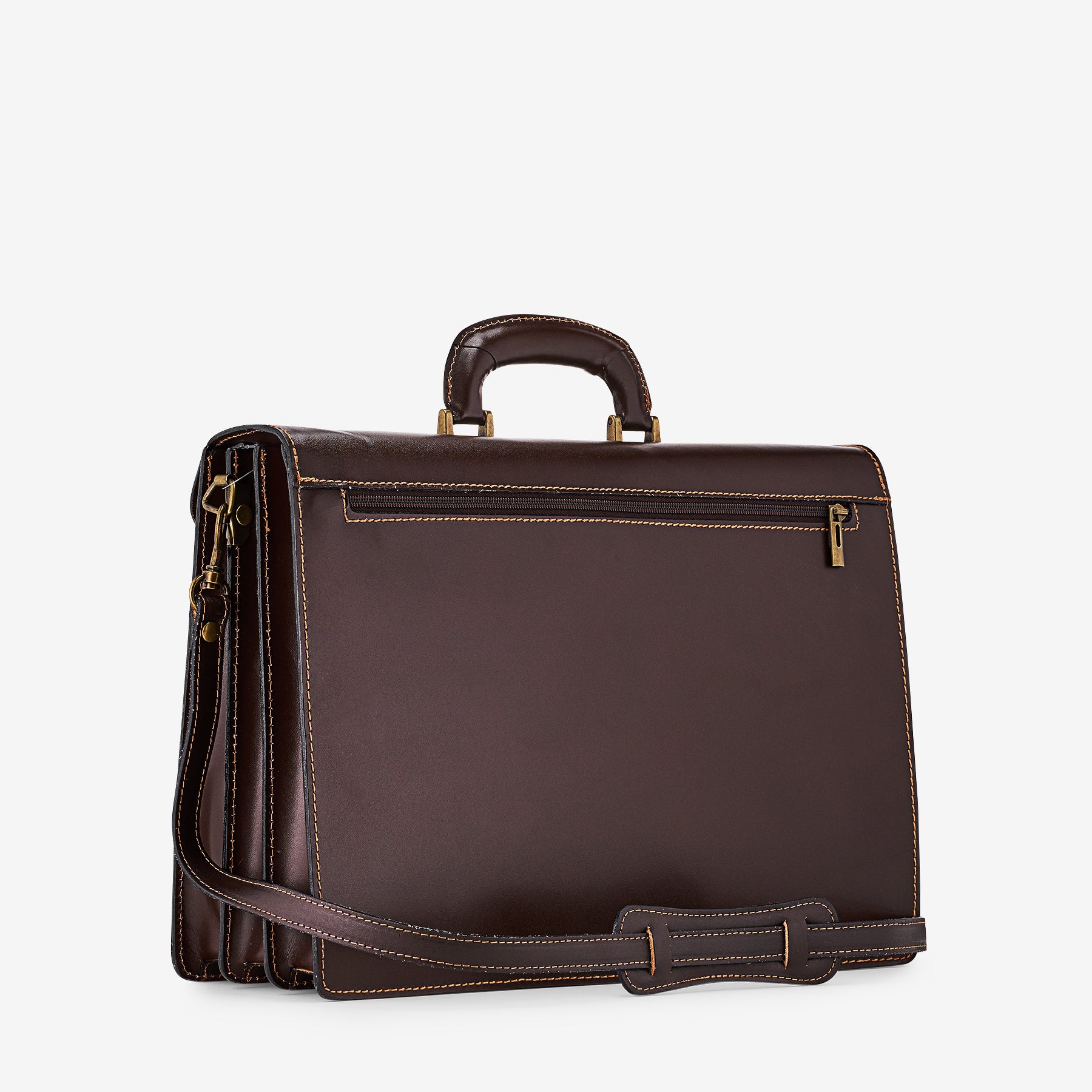 Cartella in Pelle Testa di Moro VIAVERDI Made in Italy - 3 Soffietti Pc 15.6