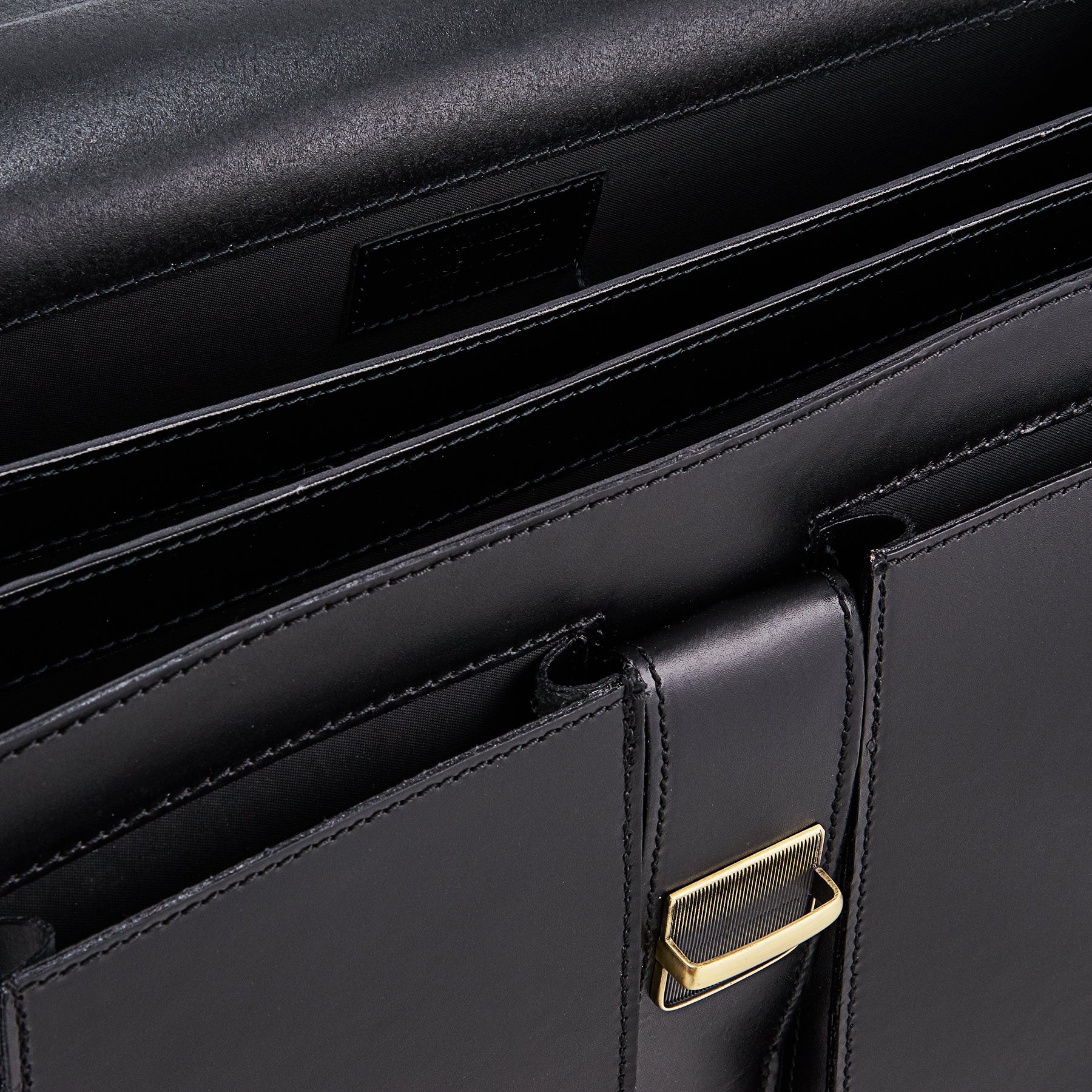 Cartella in Pelle Nera VIAVERDI Made in Italy - 3 Soffietti Pc 15.6