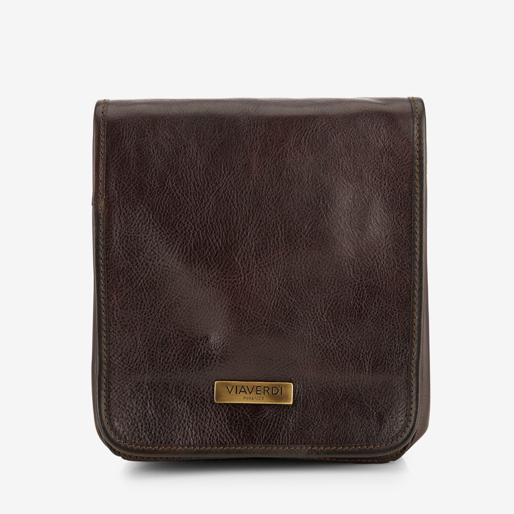 Borsello in Pelle Marrone VIAVERDI Made in Italy