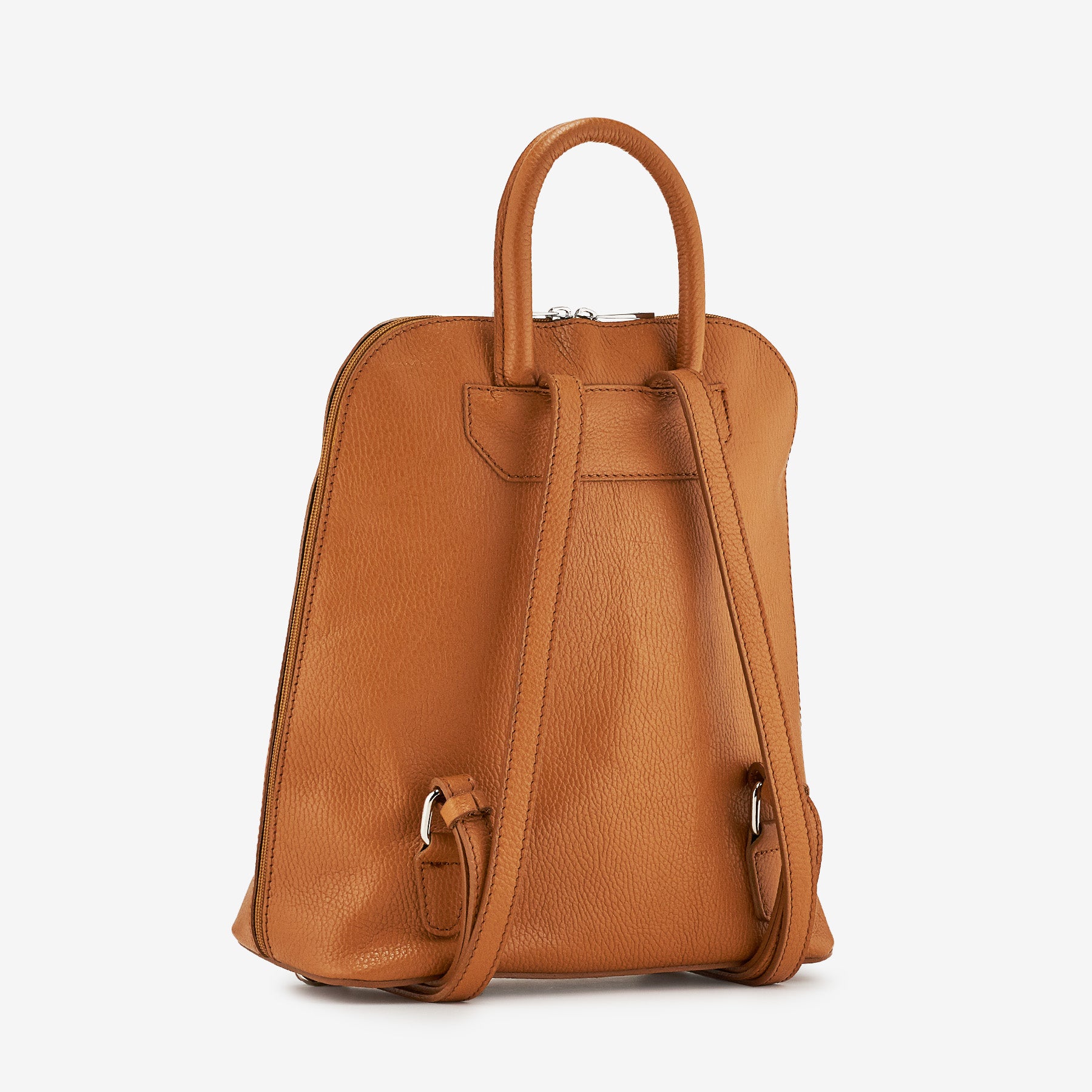 Zaino Donna in Pelle color Cuoio VIAVERDI Made in Italy