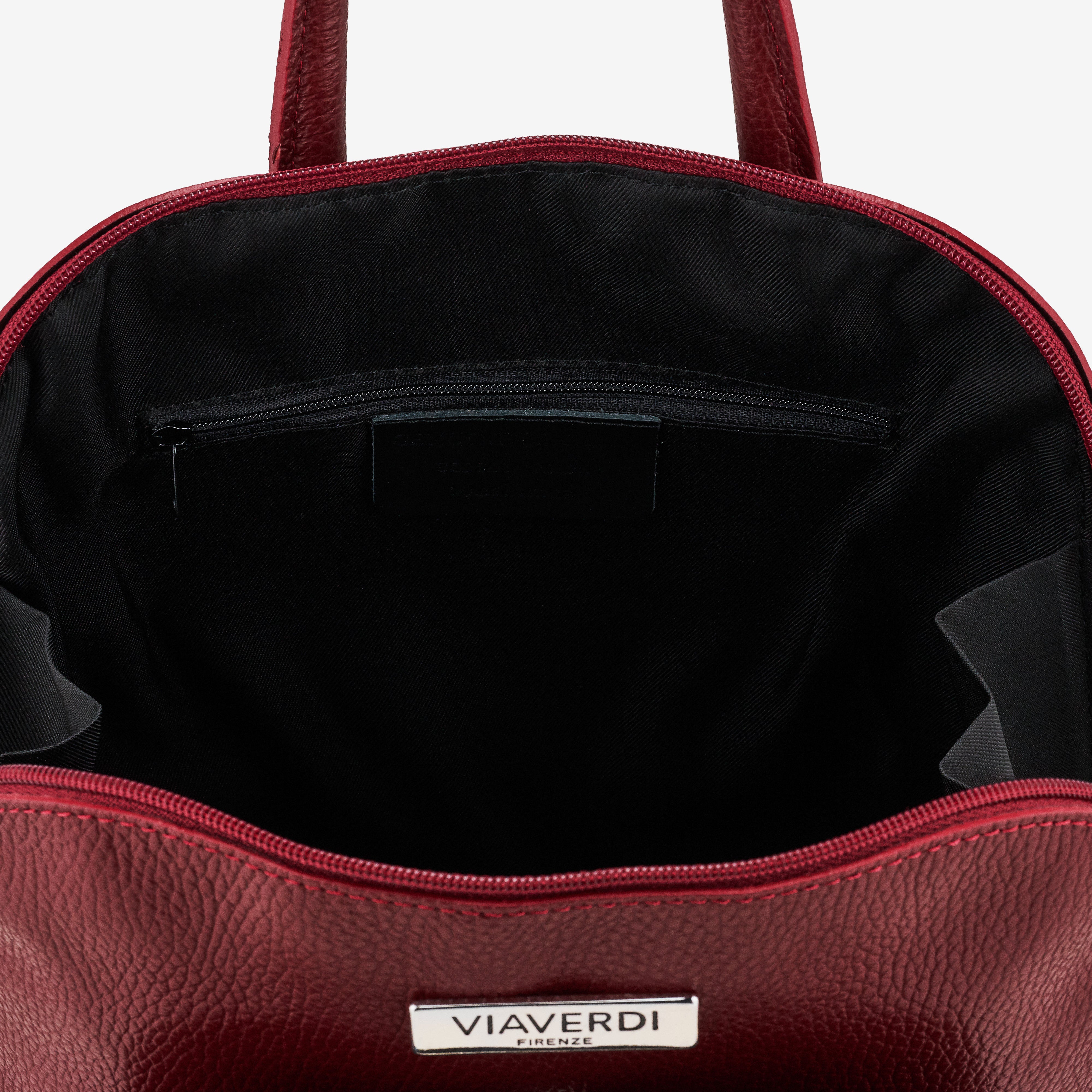 Zaino Donna in Pelle Rosso VIAVERDI Made in Italy