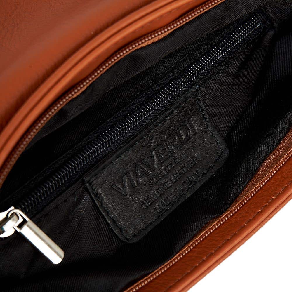Borsa a Tracolla in Pelle Cuoio VIAVERDI Made in Italy
