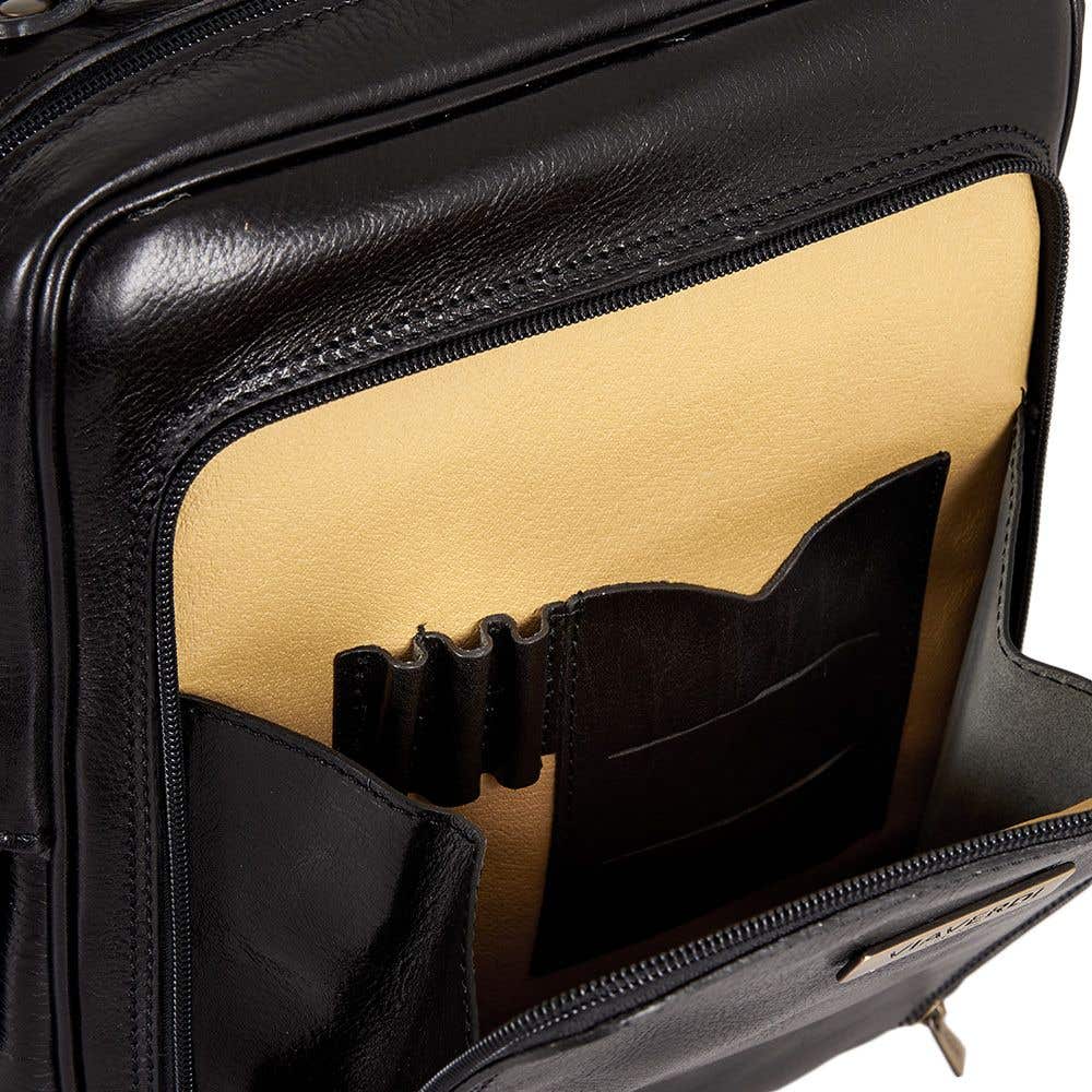 Zaino in Pelle Nera VIAVERDI Made in Italy