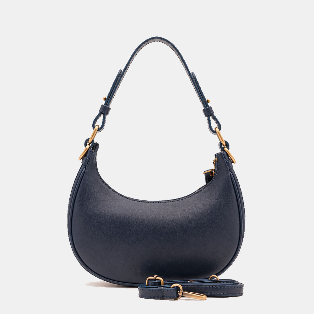 Borsa Piccola a Mano VIAVERDI in Pelle Blu Made in Italy linea Firenze
