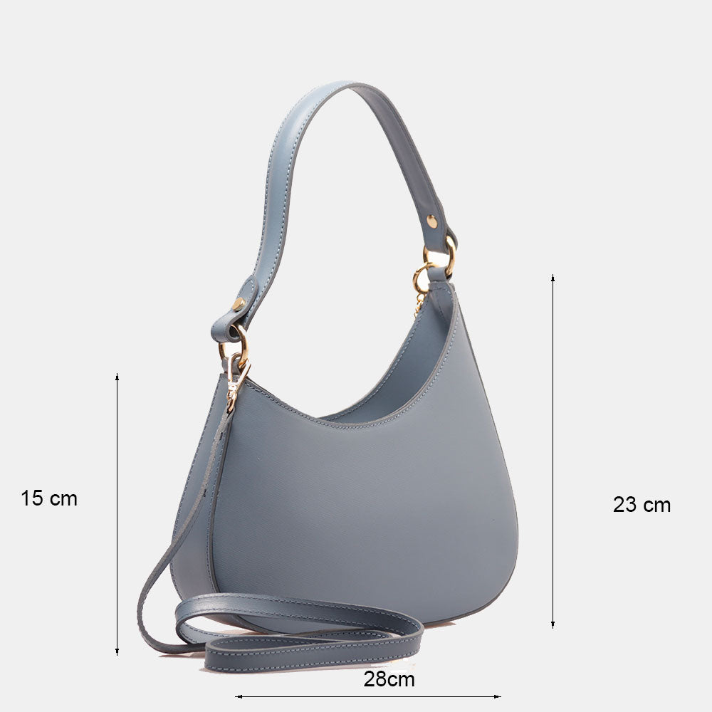 Borsa a Spalla VIAVERDI in Pelle Avio Made in Italy linea Certaldo