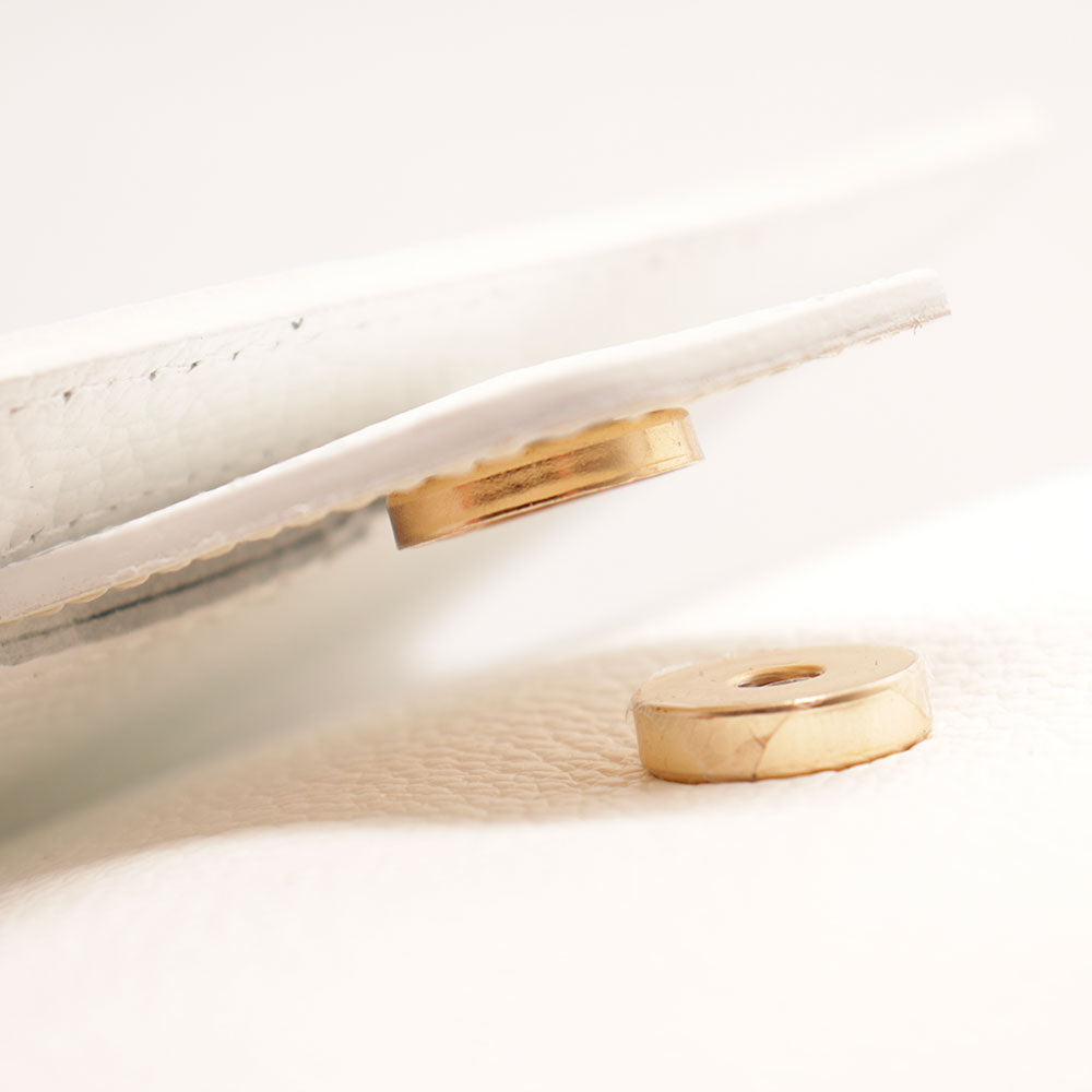 Borsa a Mano con Tracolla VIAVERDI in Pelle Bianca Made in Italy linea Fiesole