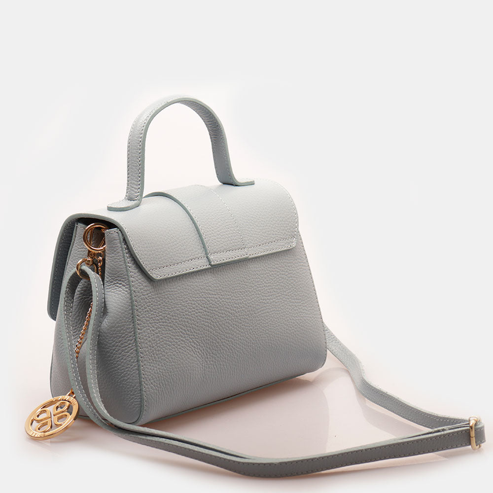 Borsa a Mano con Tracolla VIAVERDI in Pelle Avio Made in Italy linea Fiesole