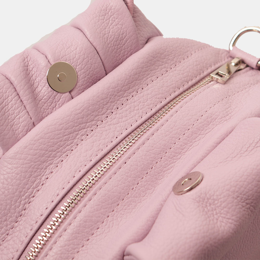 Borsa a Mano con Tracolla VIAVERDI in Pelle Lilla Made in Italy linea Barga