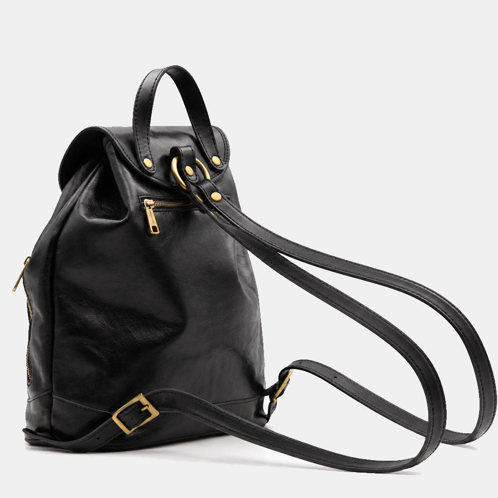 Zaino Donna in Pelle Nero VIAVERDI Made in Italy linea Firenze