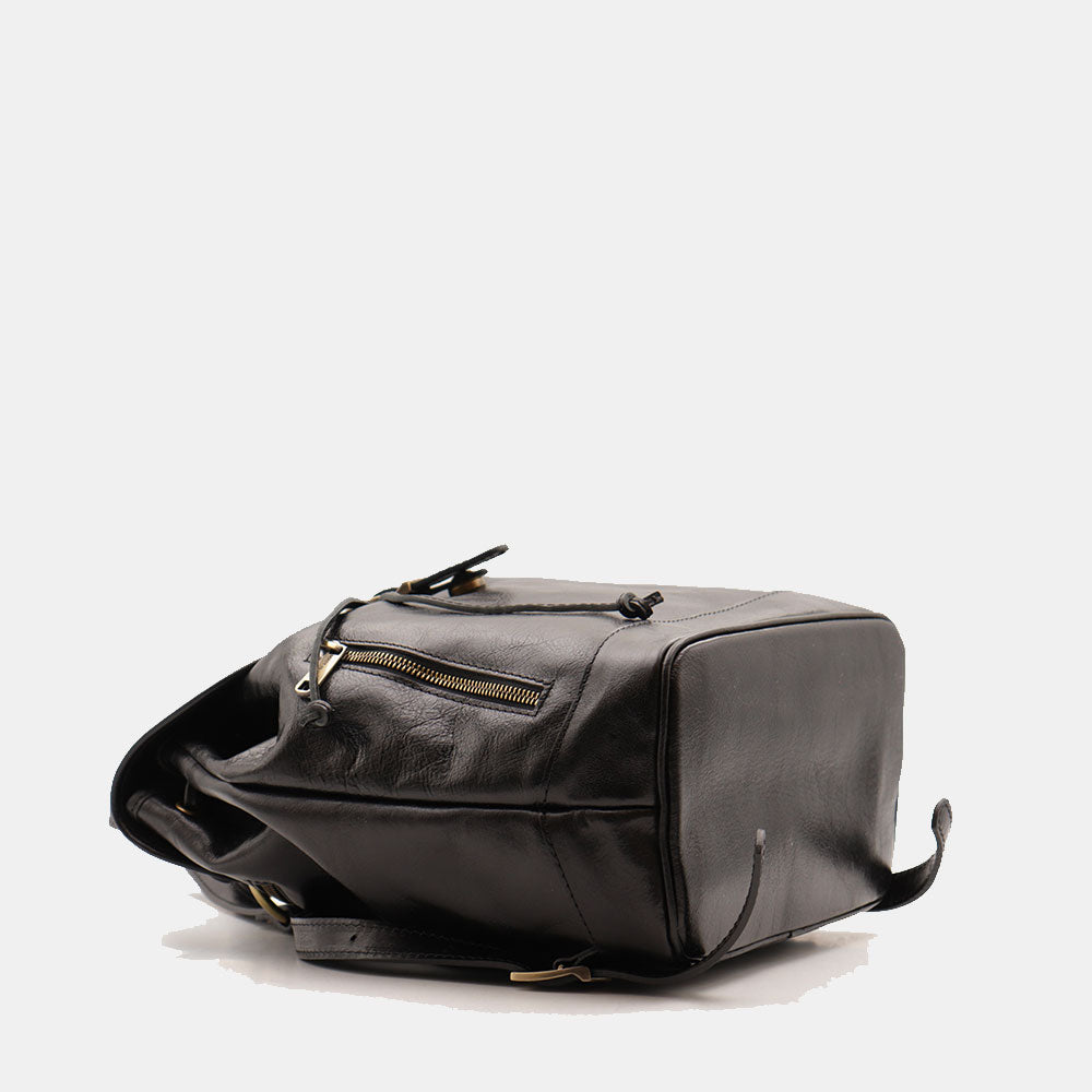 Zaino Donna in Pelle Nero VIAVERDI Made in Italy linea Firenze