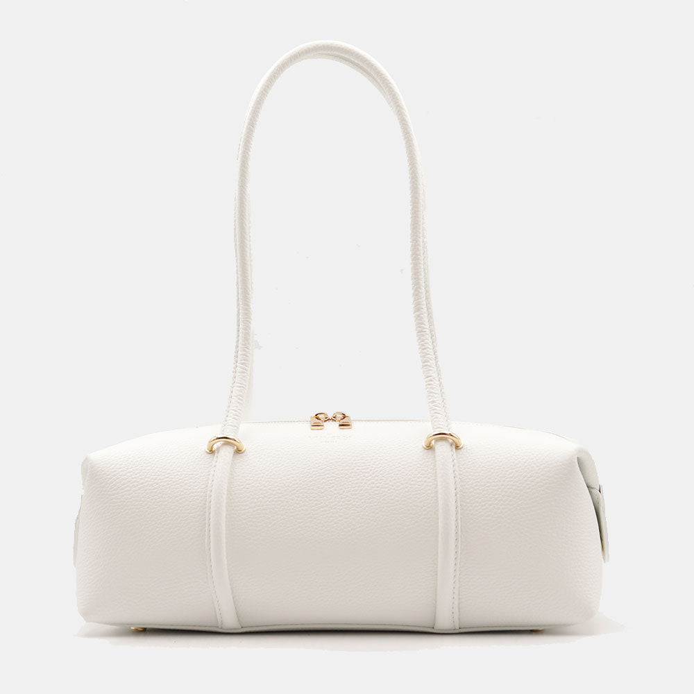Borsa Donna a Spalla VIAVERDI in Pelle Bianca Made in Italy linea San Gimignano