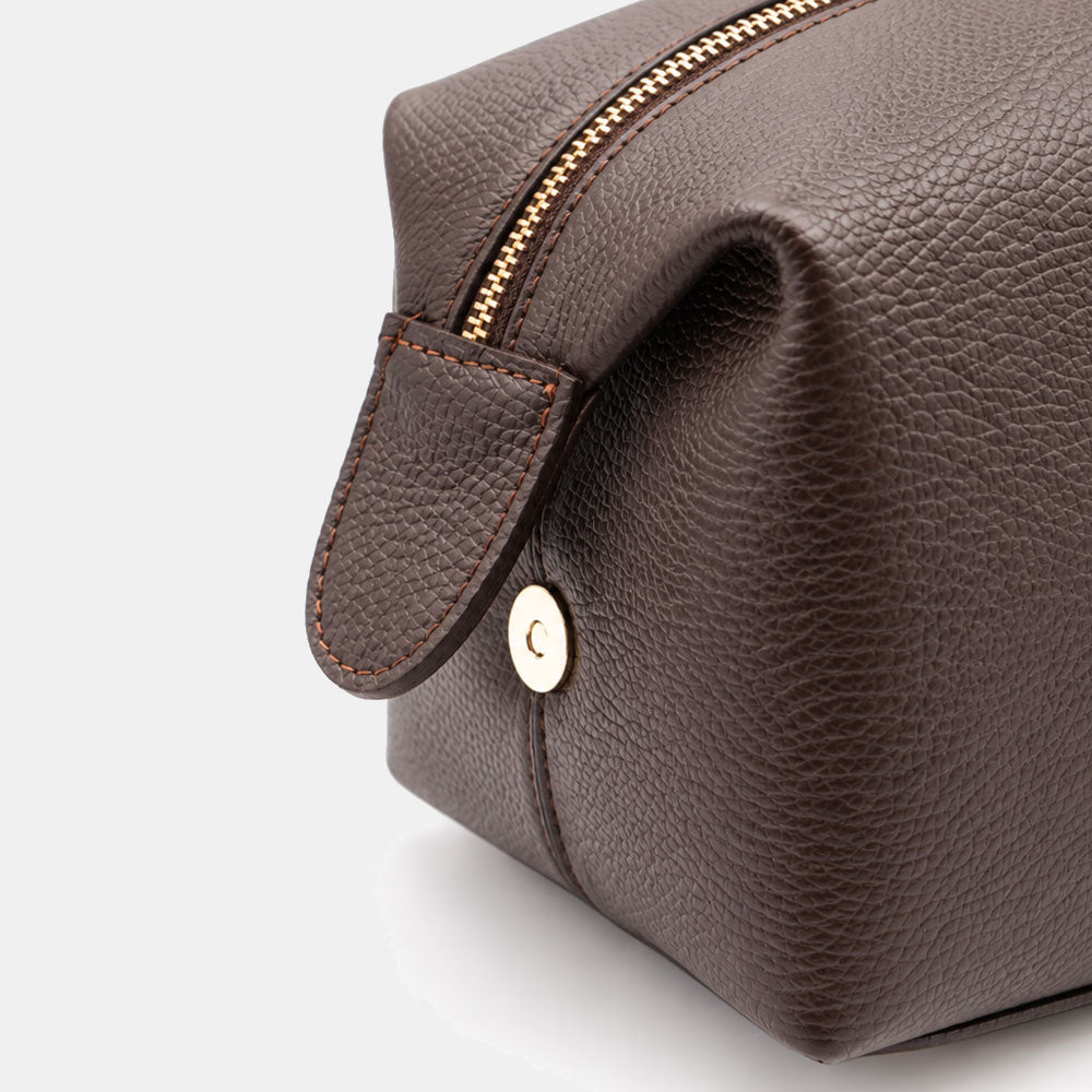 Borsa Donna a Spalla VIAVERDI in Pelle Marrone Testa di Moro Scuro Made in Italy linea San Gimignano