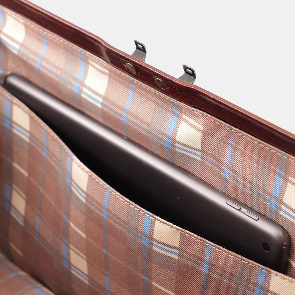 Borsa Medico Classica in Pelle color Cuoio VIAVERDI Made in Italy linea Firenze