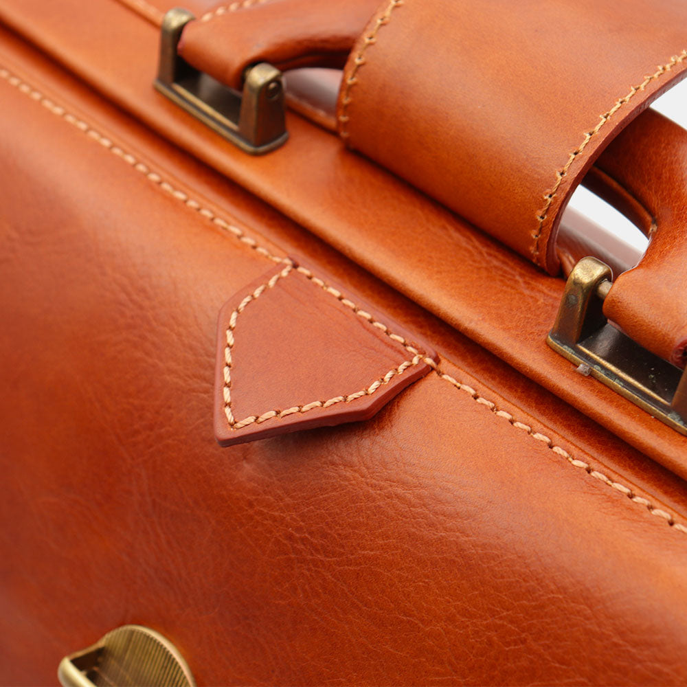 VIAVERDI Arzttasche aus Leder, hergestellt in Italien, Florence-Linie