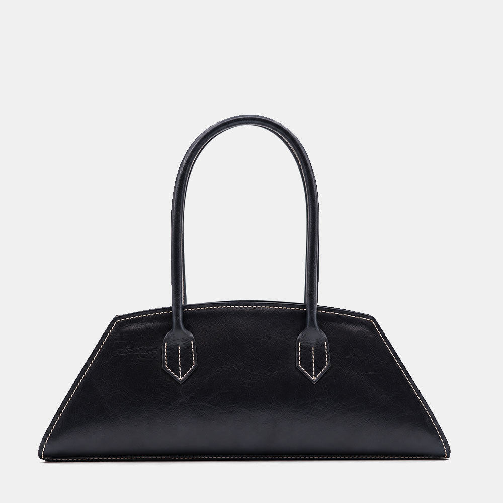 Schultertasche ViaVerdi aus Blauem Leder Made in Italy – Linie Firenze

