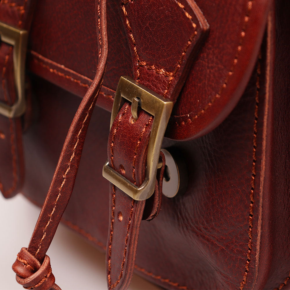 Zaino Donna VIAVERDI in Pelle Marrone Made in Italy linea Firenze