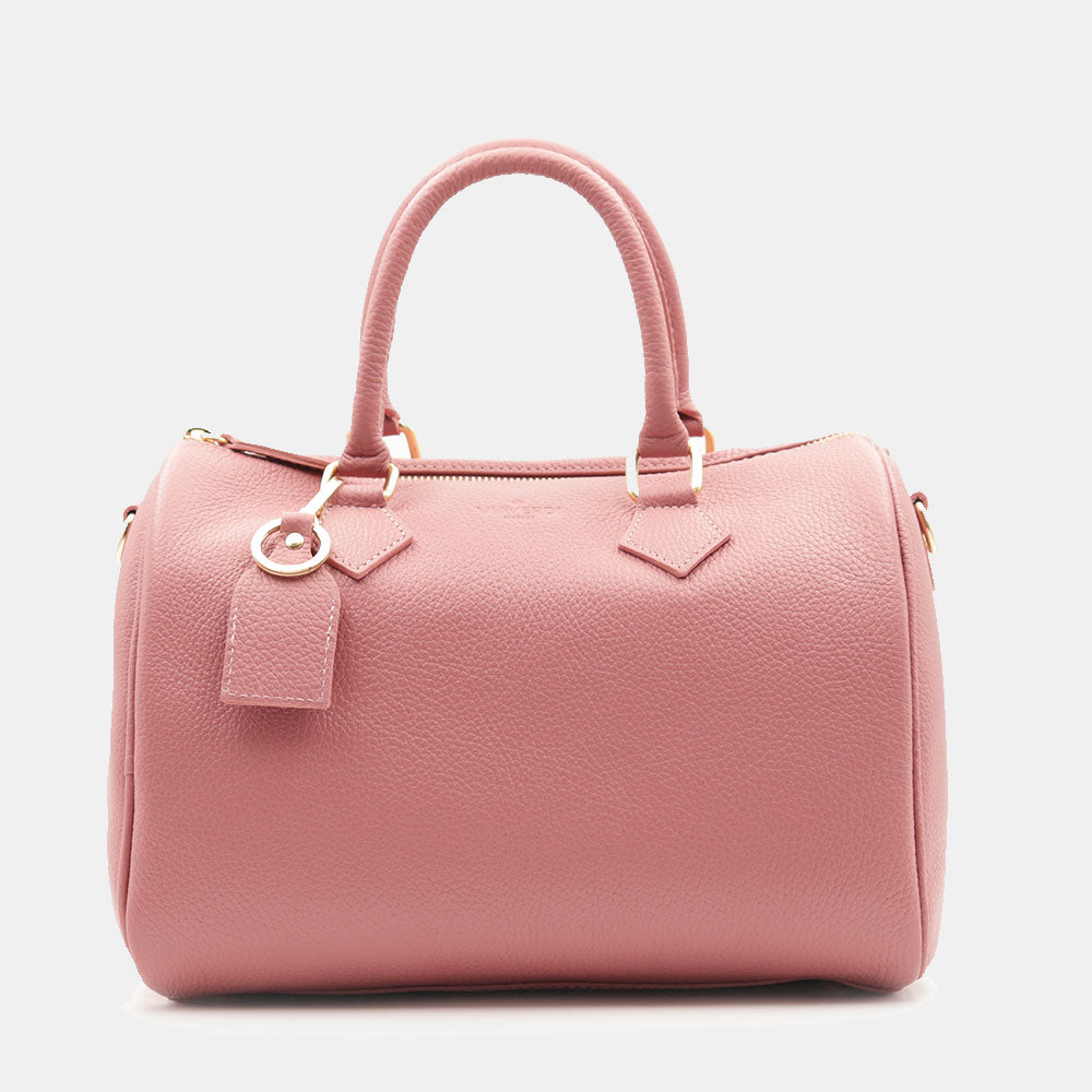 Borsa Bauletto in Pelle Rosa Antico VIAVERDI Made in Italy Linea San Gimignano