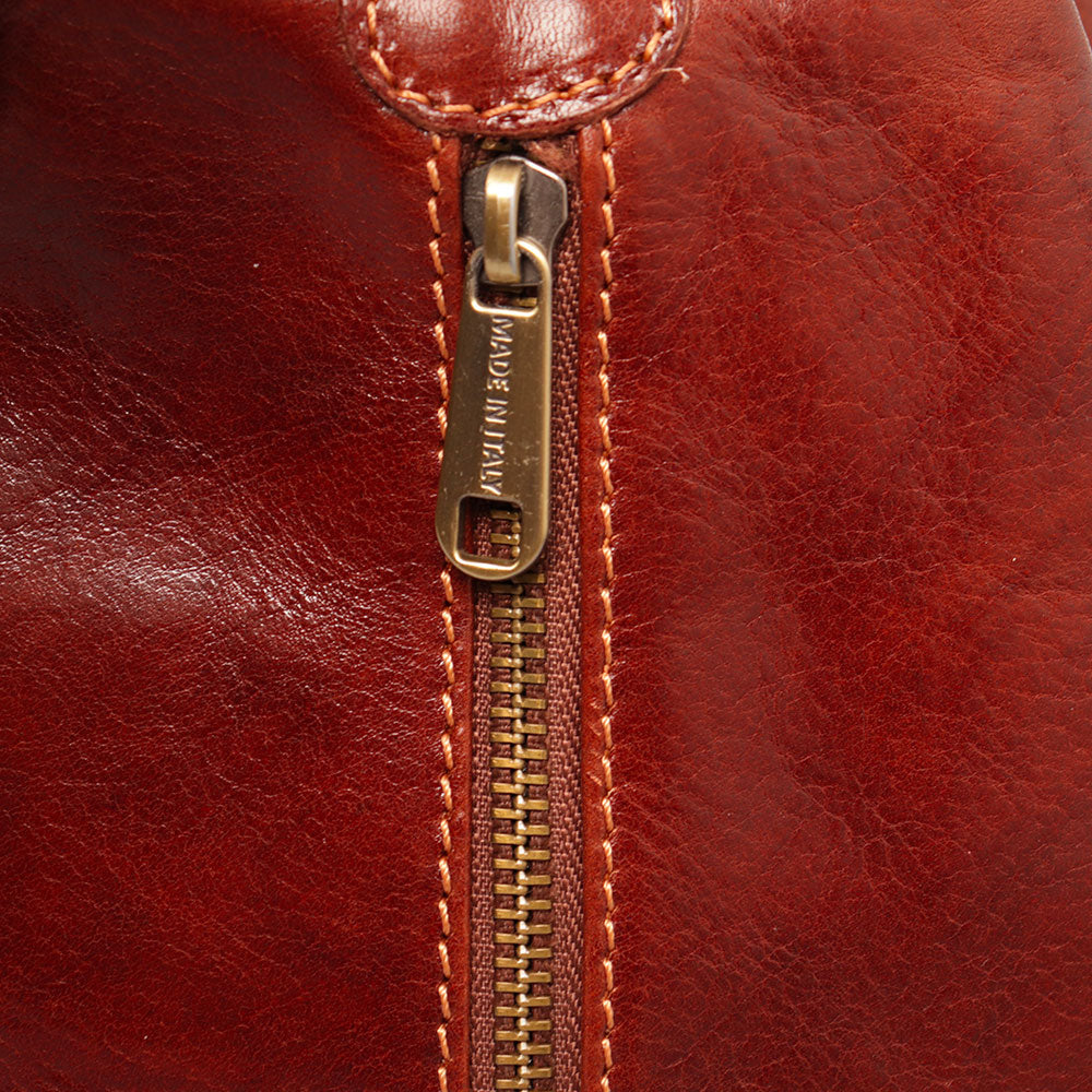 Zaino Donna VIAVERDI in Pelle Marrone Made in Italy linea Firenze