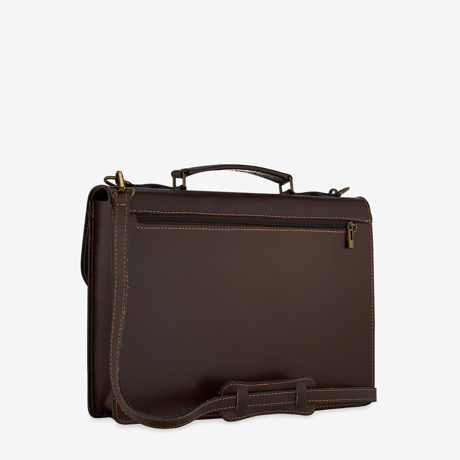 Cartella da Lavoro in Pelle Tesa di Moro VIAVERDI Made in Italy - Pc 15.6