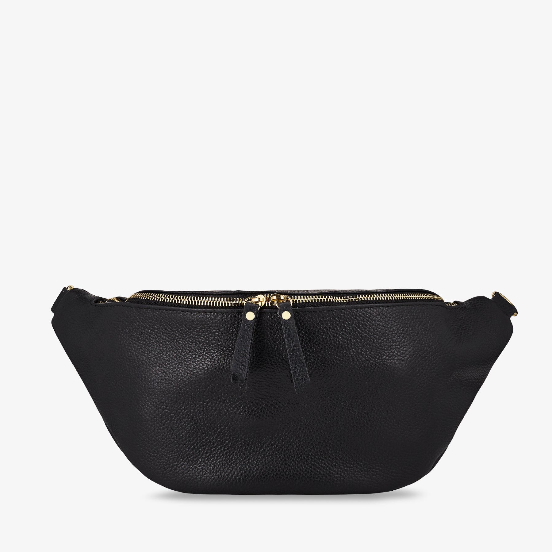 Marsupio Donna in Pelle Nero con Tracolla VIAVERDI Made in Italy