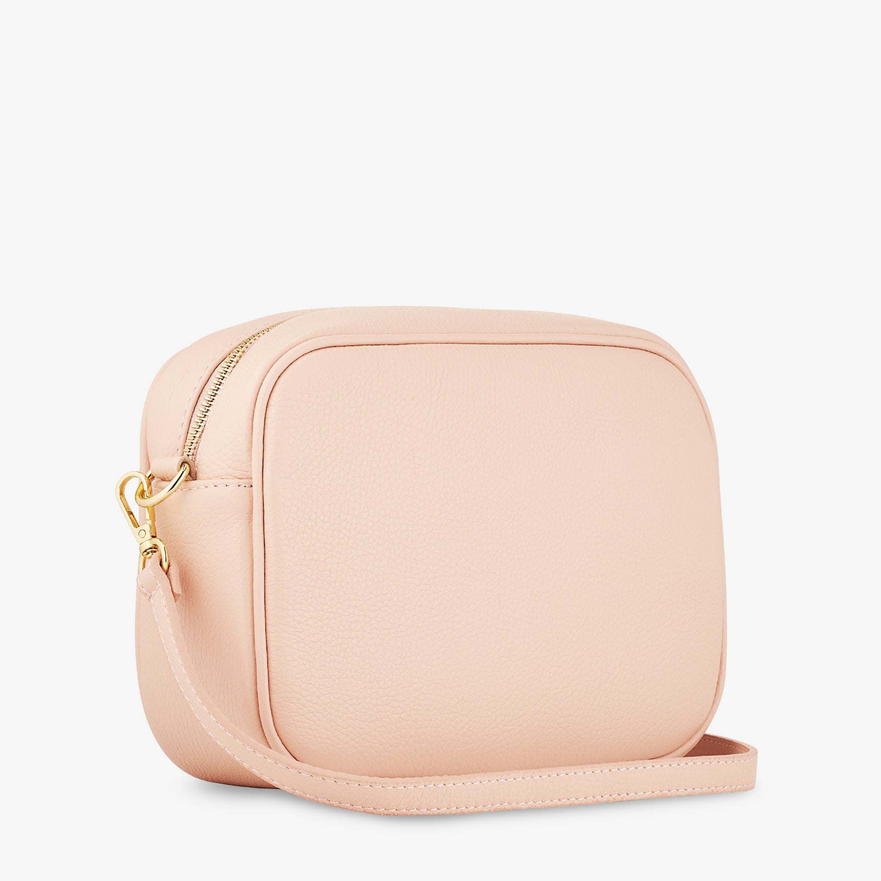 Borsa Camera Bag Media in Pelle Pesca con Tracolla VIAVERDI Made in Italy