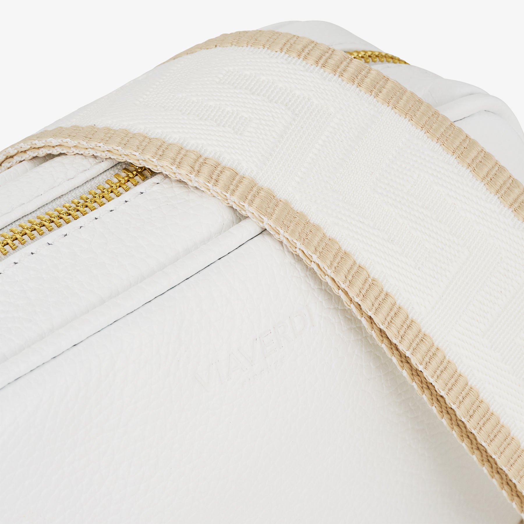 Borsa Camera Bag Piccola in Pelle Bianca con Tracolla VIAVERDI Made in Italy