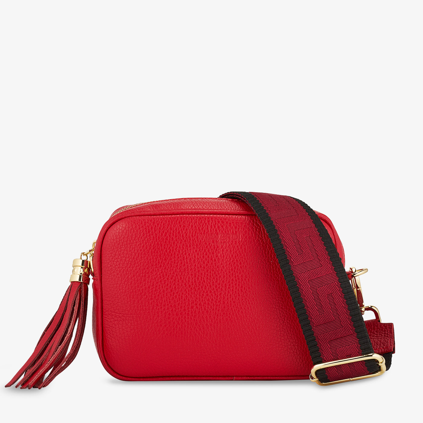Borsa Camera Bag Piccola in Pelle Rossa con Tracolla VIAVERDI Made in Italy
