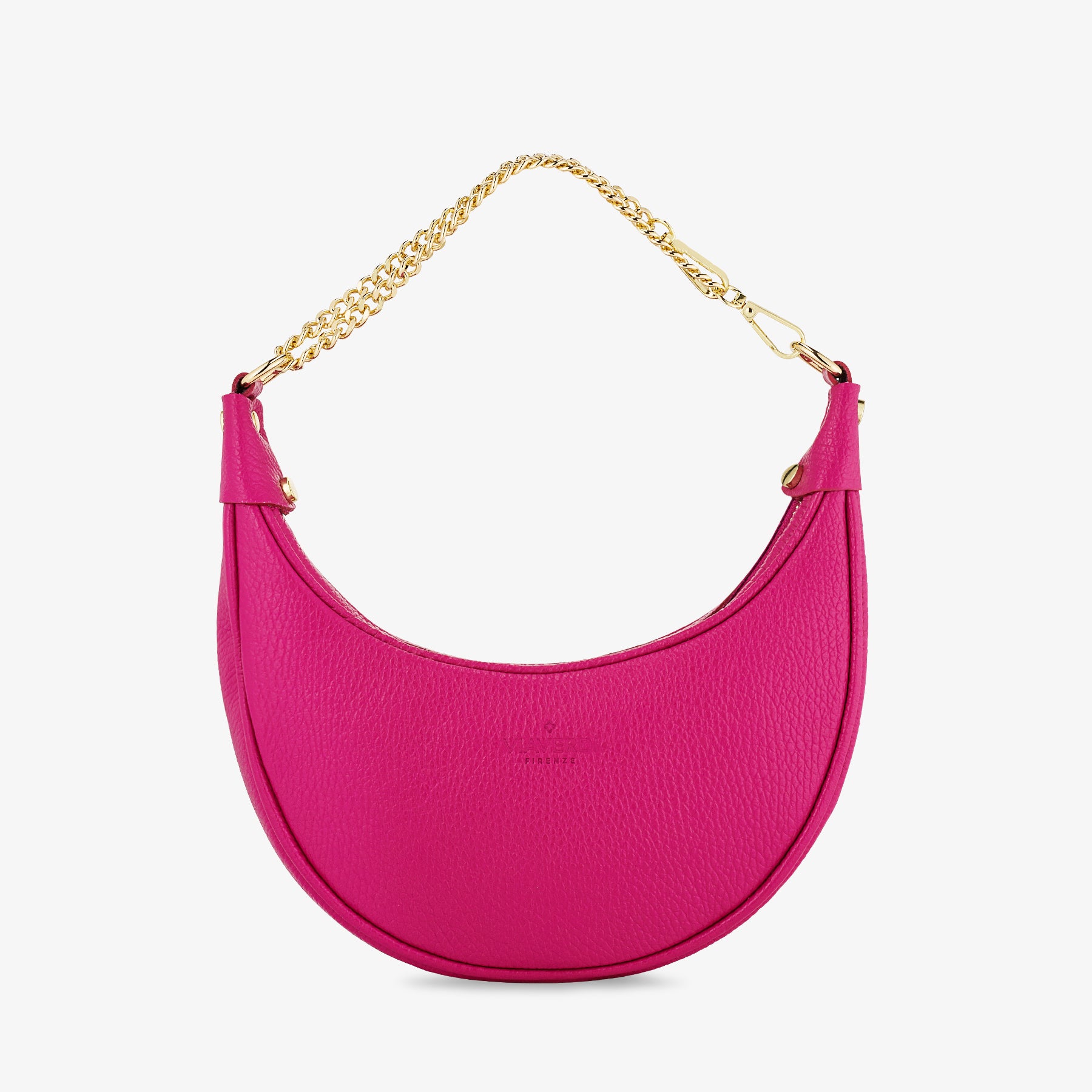 Borsa a Tracolla in Pelle Fucsia VIAVERDI Made in Italy