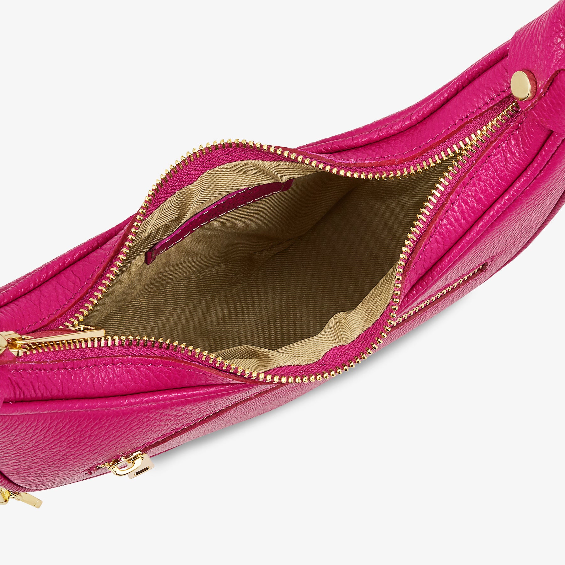 Borsa a Tracolla in Pelle Fucsia VIAVERDI Made in Italy