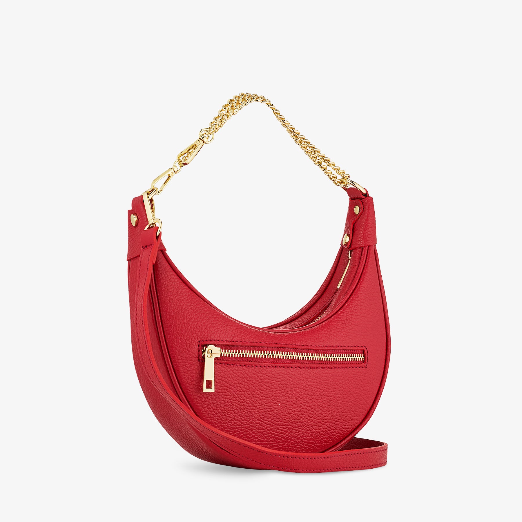 Borsa a Tracolla in Pelle Rossa VIAVERDI Made in Italy