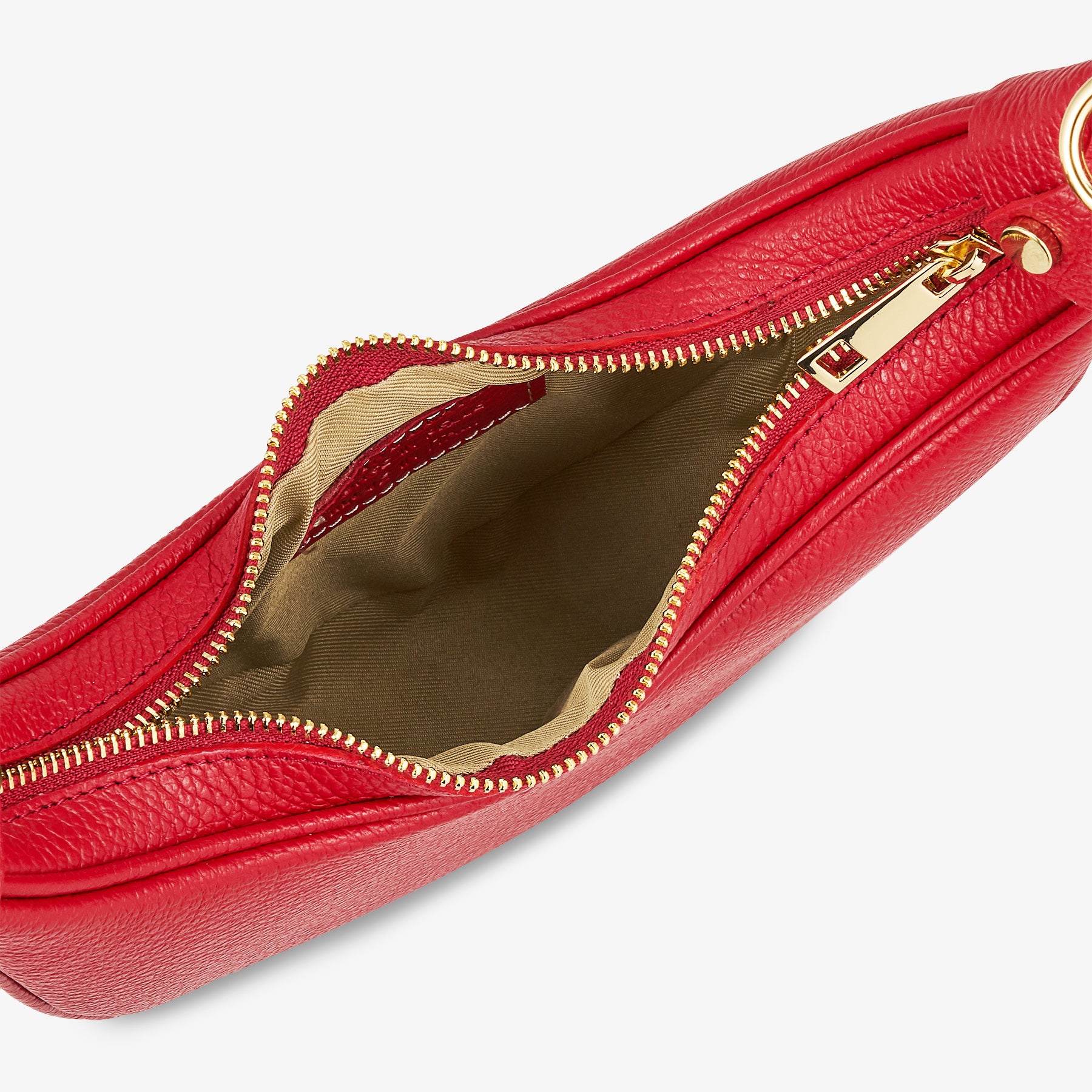 Borsa a Tracolla in Pelle Rossa VIAVERDI Made in Italy