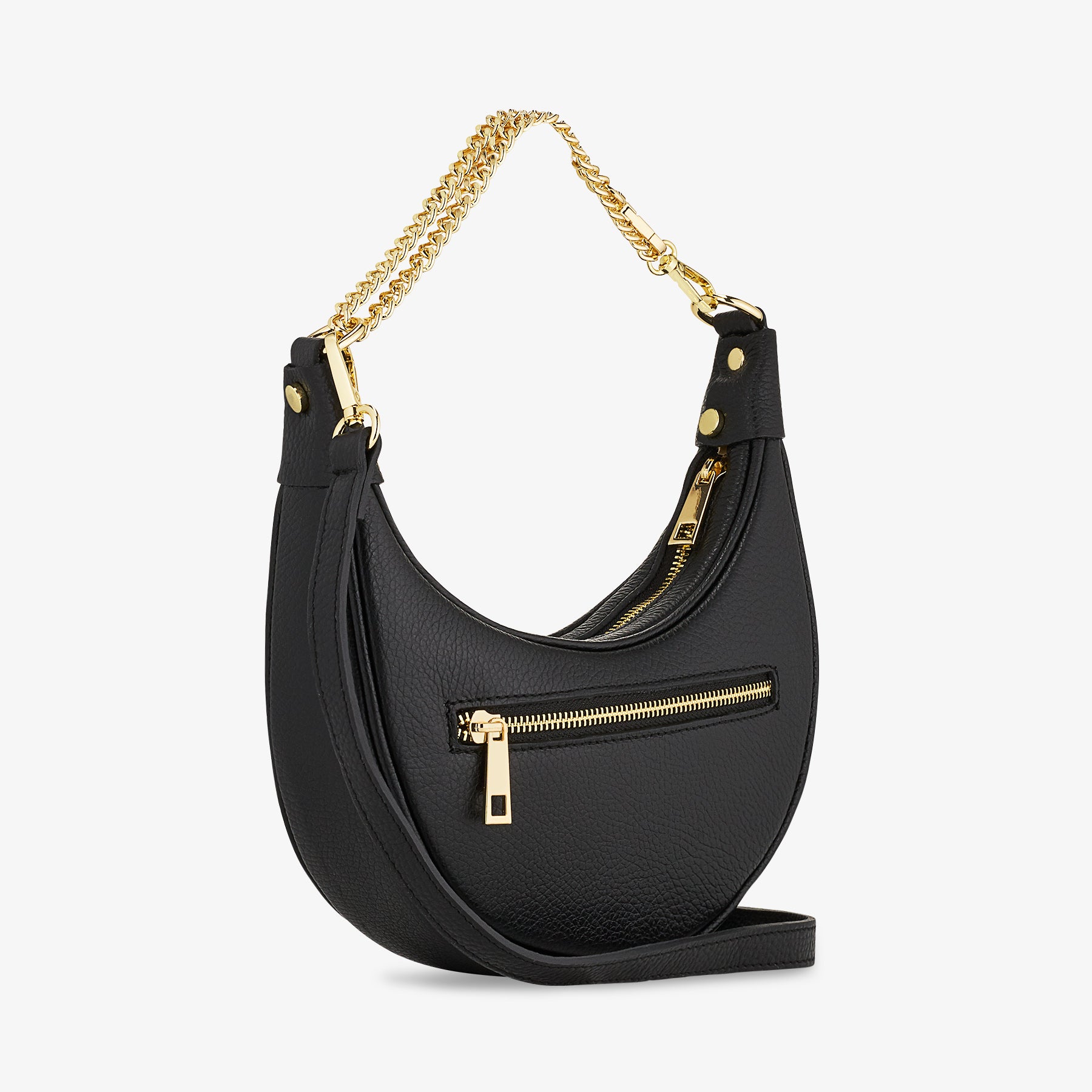 Borsa a Tracolla in Pelle Nera VIAVERDI Made in Italy