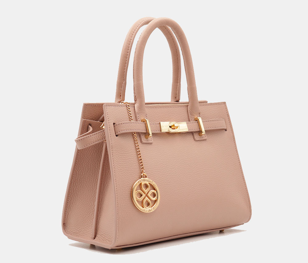 VIAVERDI Women's Handbag in Powder Leather Made in Italy, Artimino line
