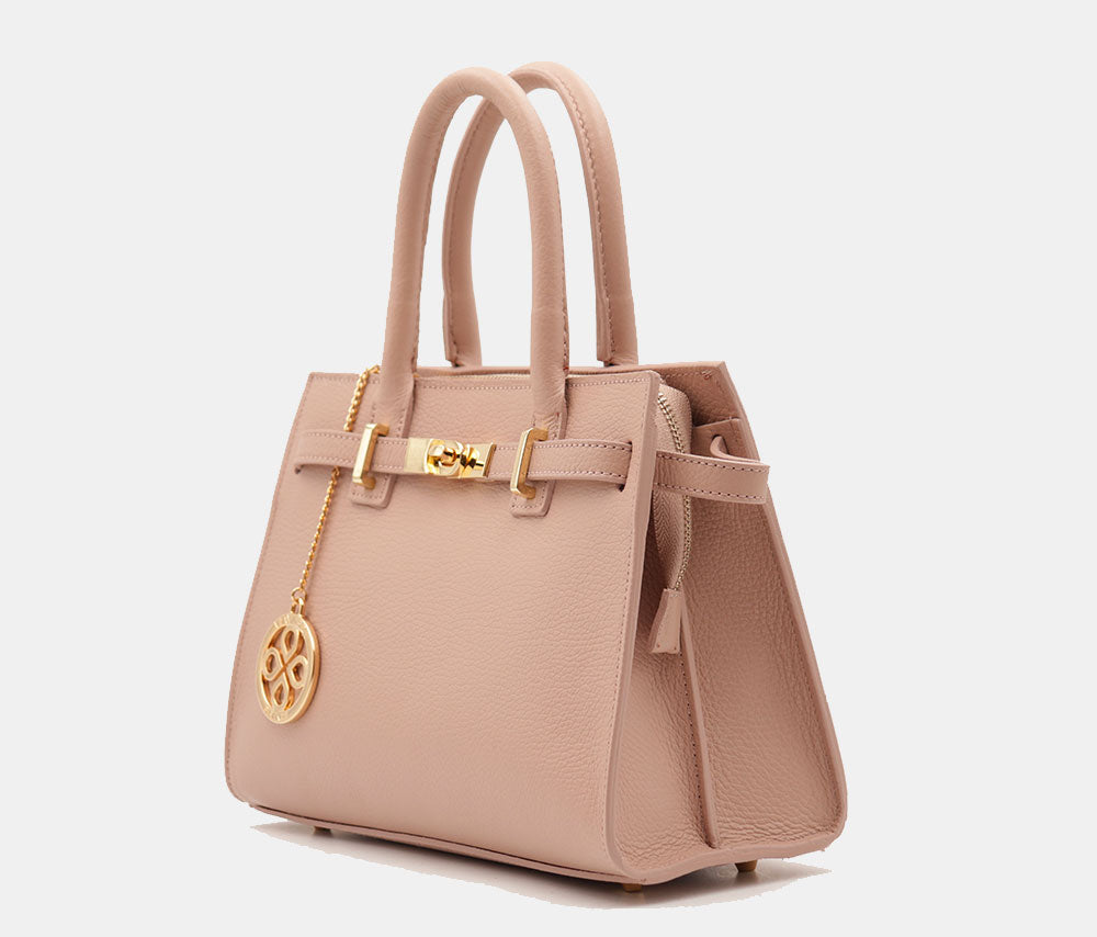 VIAVERDI Women's Handbag in Powder Leather Made in Italy, Artimino line