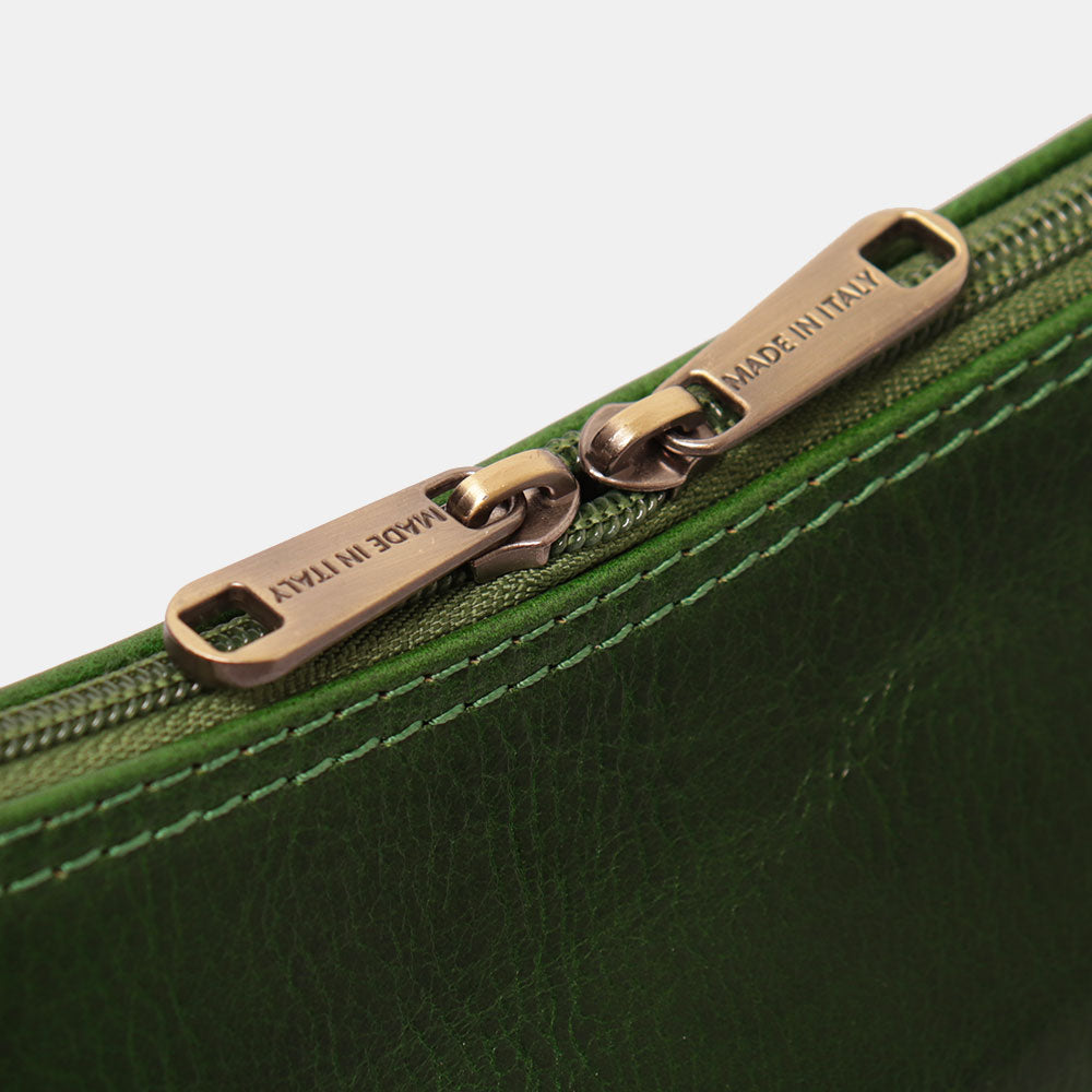 Borsa a Spalla VIAVERDI in Pelle Verde Made in Italy linea Firenze