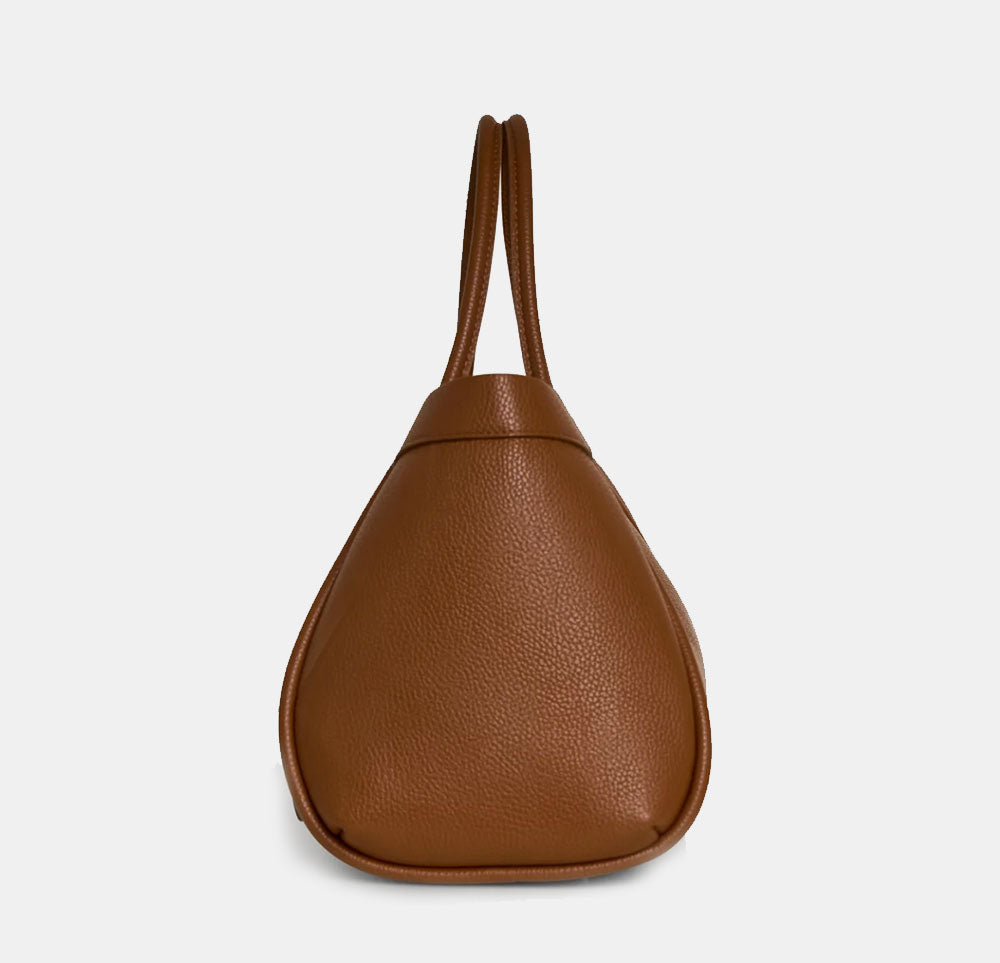 VIAVERDI Women's Shoulder Bag in Tan Leather Made in Italy, Cortona Line