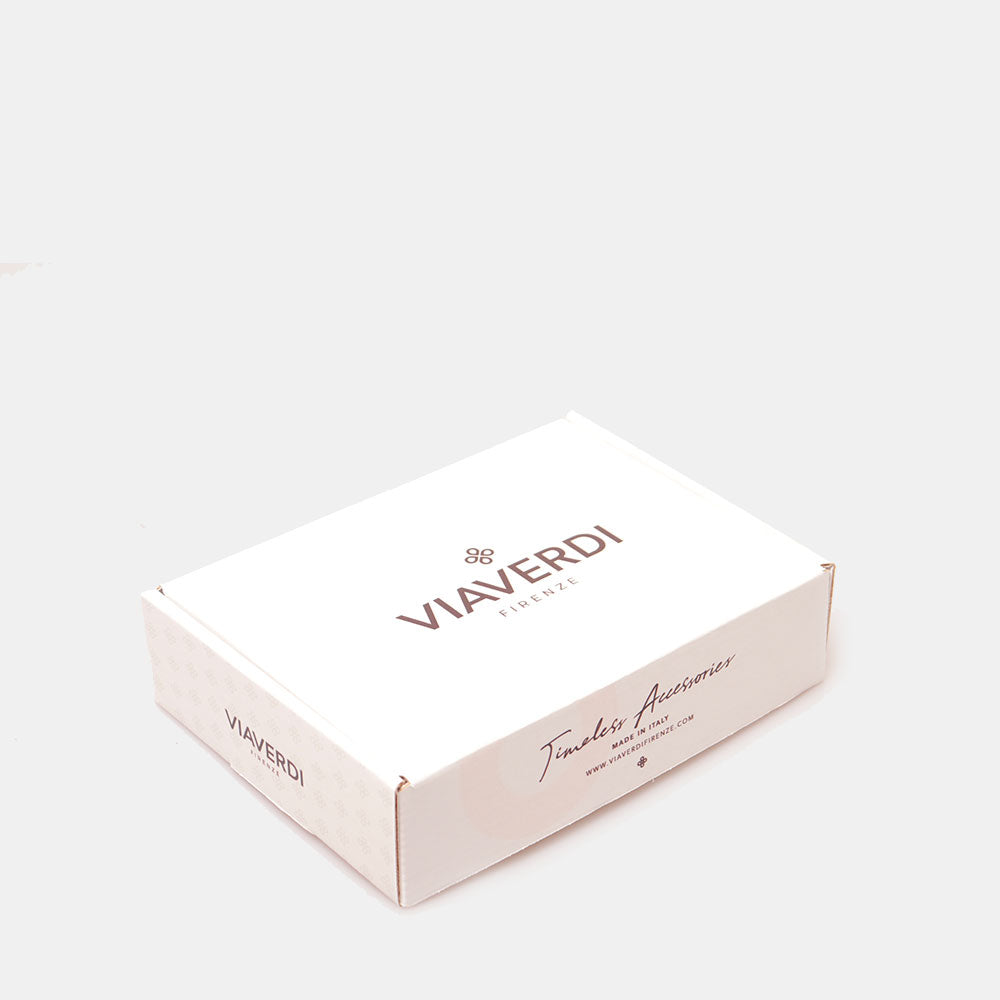 Portafoglio Donna Piccolo Zip Around in Pelle Bordeaux VIAVERDI Made in Italy