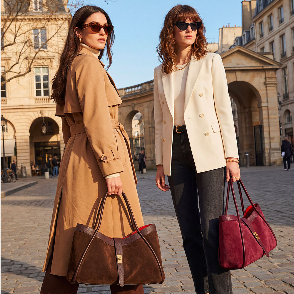 Borsa Donna a Spalla VIAVERDI in Pelle Bordeaux Made in Italy linea Cortona