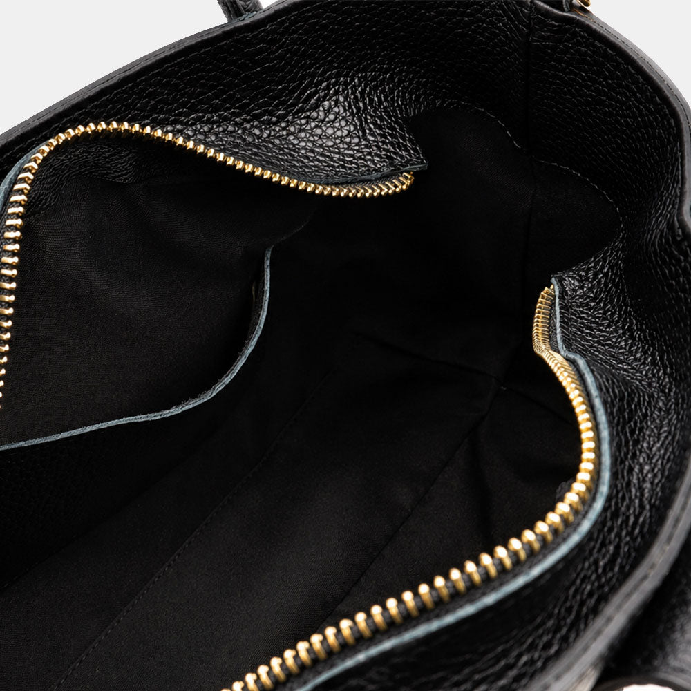 Handtasche ViaVerdi aus Kalbsleder und Leoparden-Ponyfell Made in Italy – Linie Cortona
