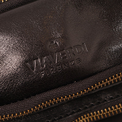 Marsupio in Pelle Nero VIAVERDI Made in Italy linea Firenze