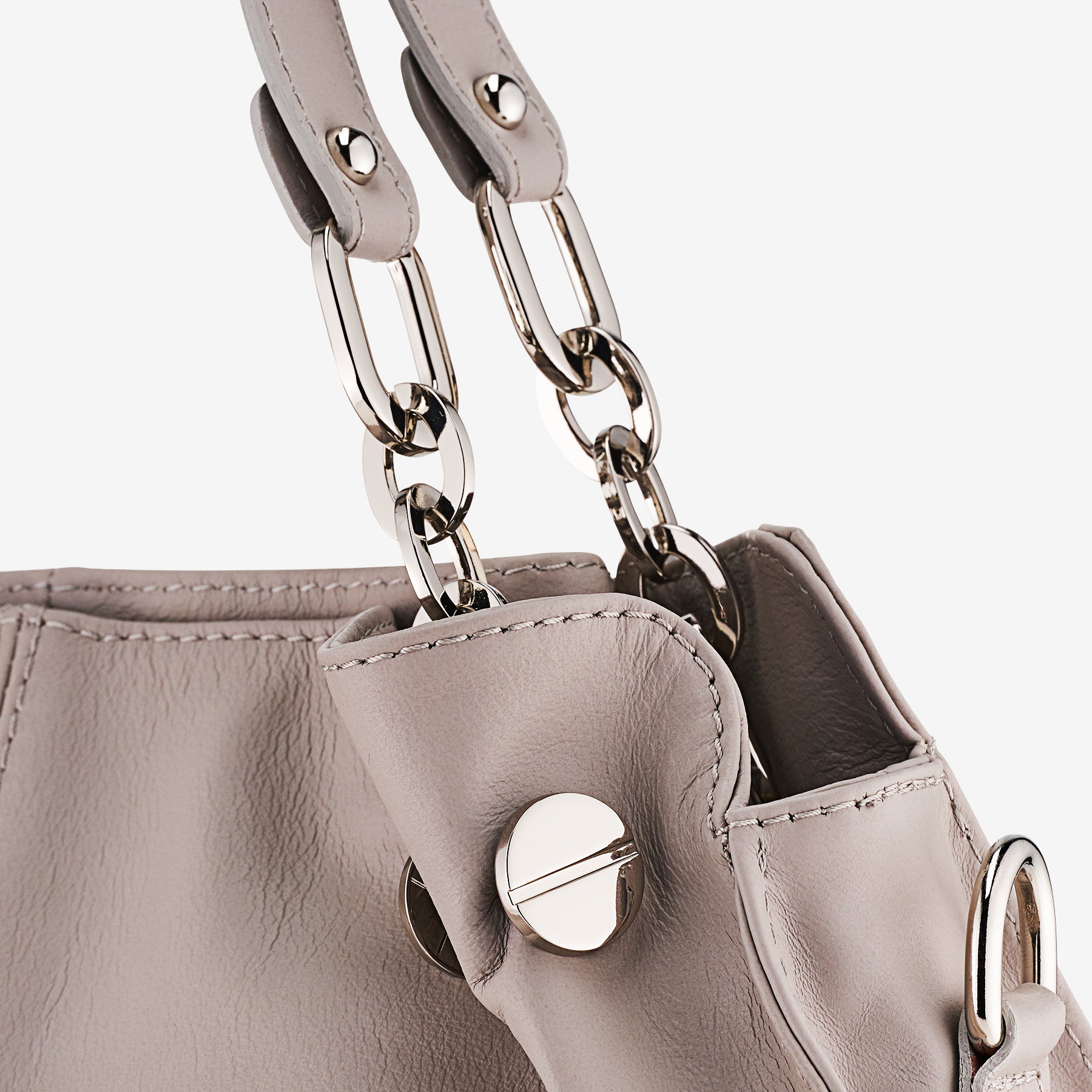 Bolso de Hobo de Piel Negra VIAVERDI Made in Italy