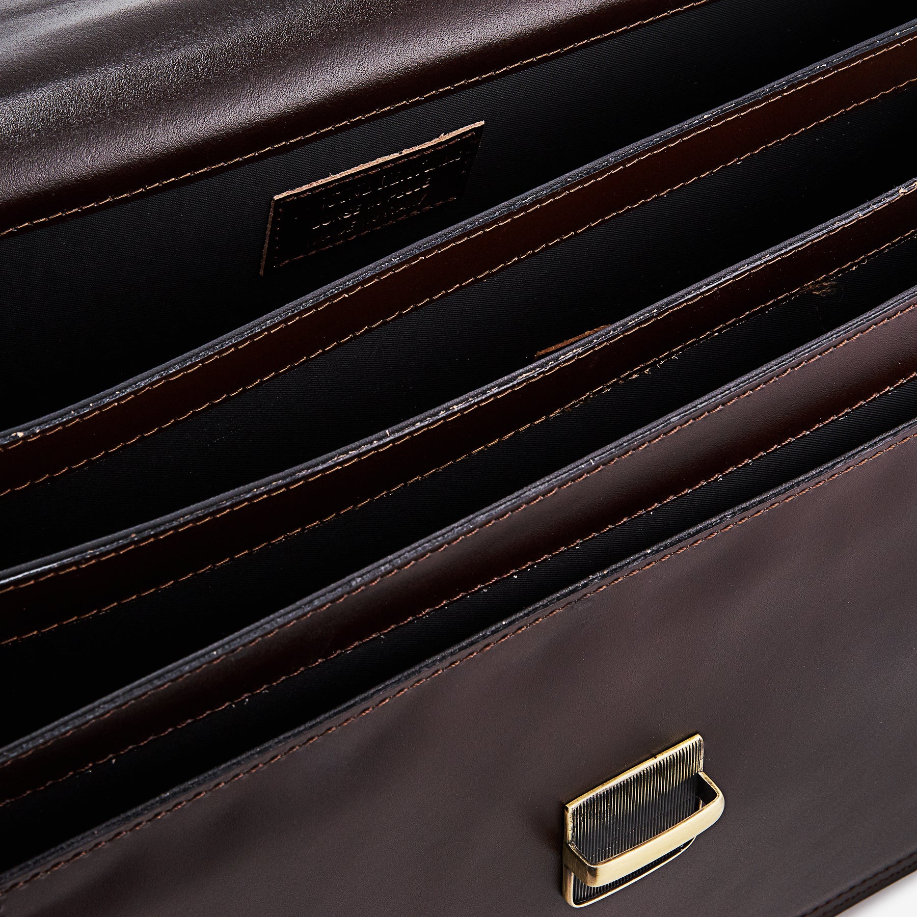 Cartella in Pelle Testa di Moro VIAVERDI Made in Italy - 3 Soffietti Pc 15.6