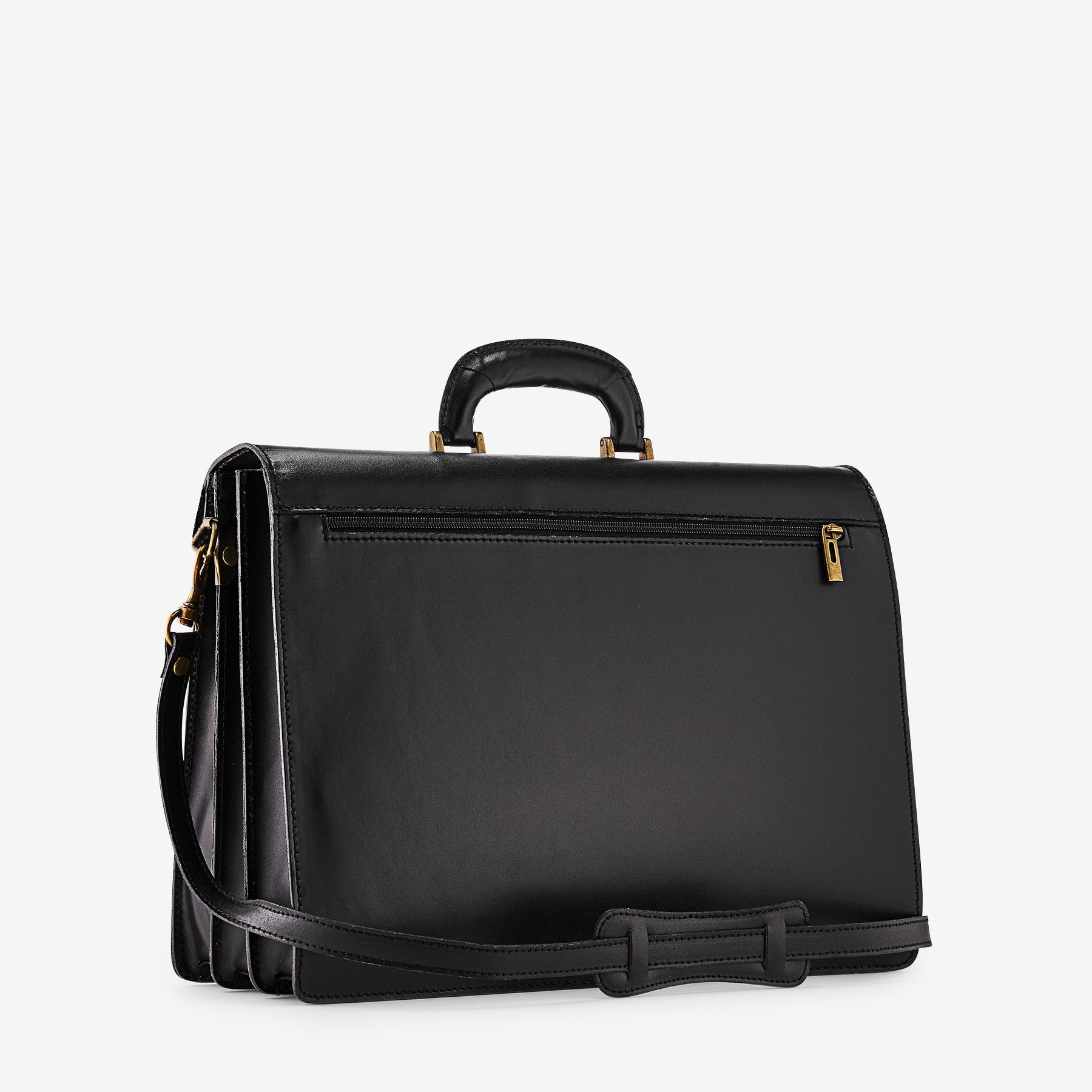 Cartella in Pelle Nera VIAVERDI Made in Italy - 3 Soffietti Pc 15.6