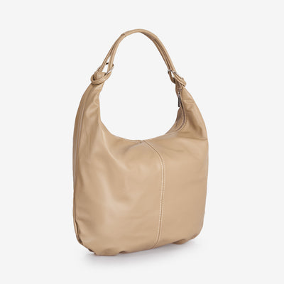 Borsa Hobo in Pelle Nocciola VIAVERDI Made in Italy