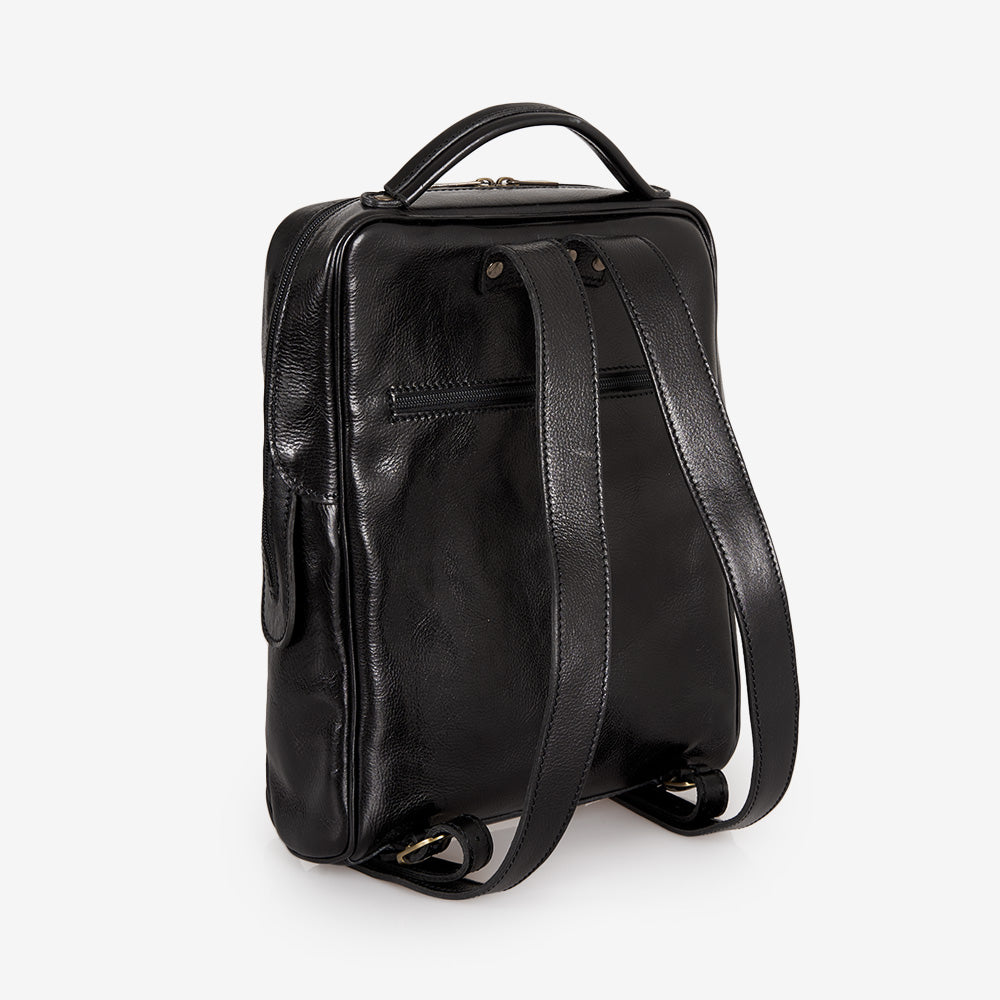 Zaino in Pelle Nera VIAVERDI Made in Italy