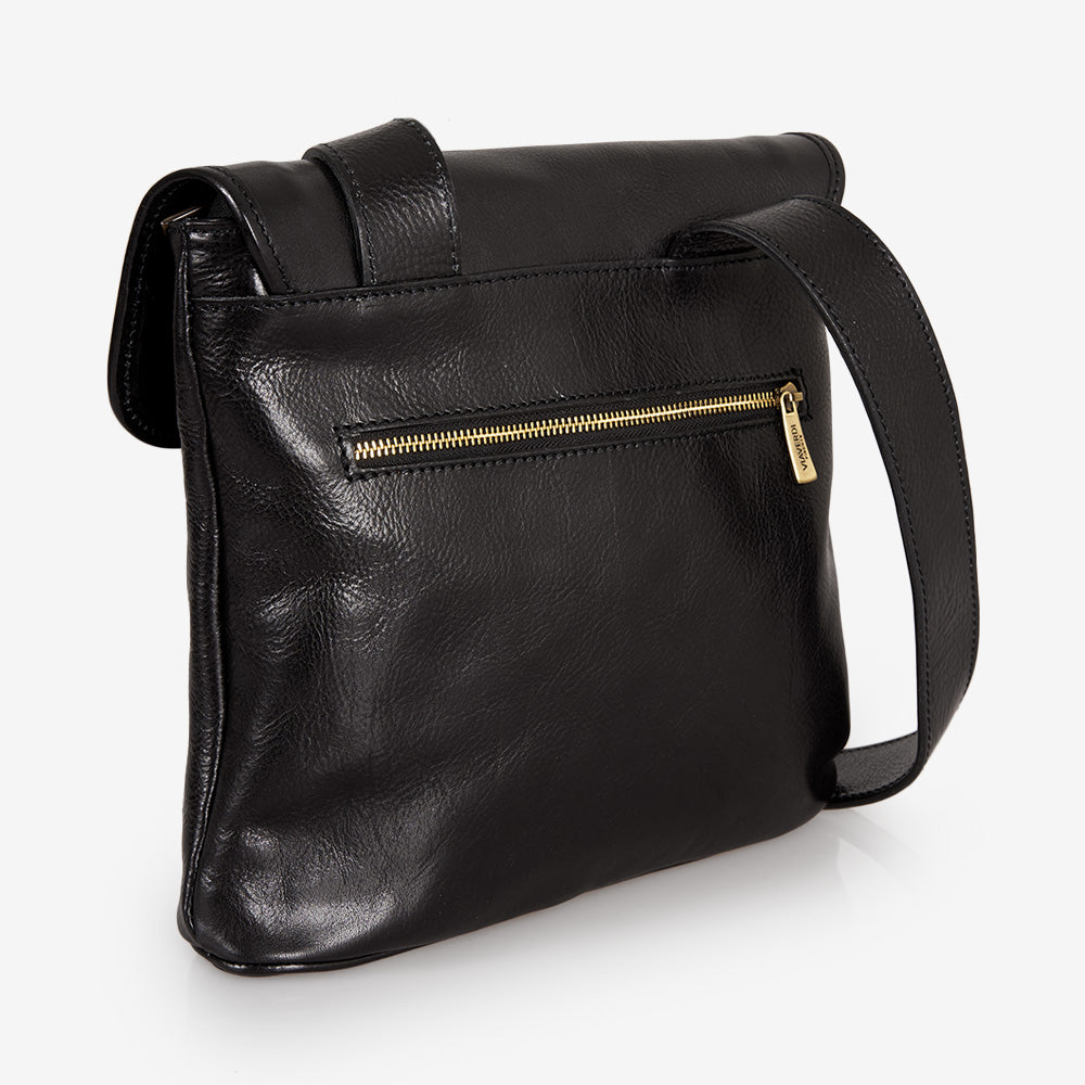 Borsello in Pelle Nera VIAVERDI Made in Italy