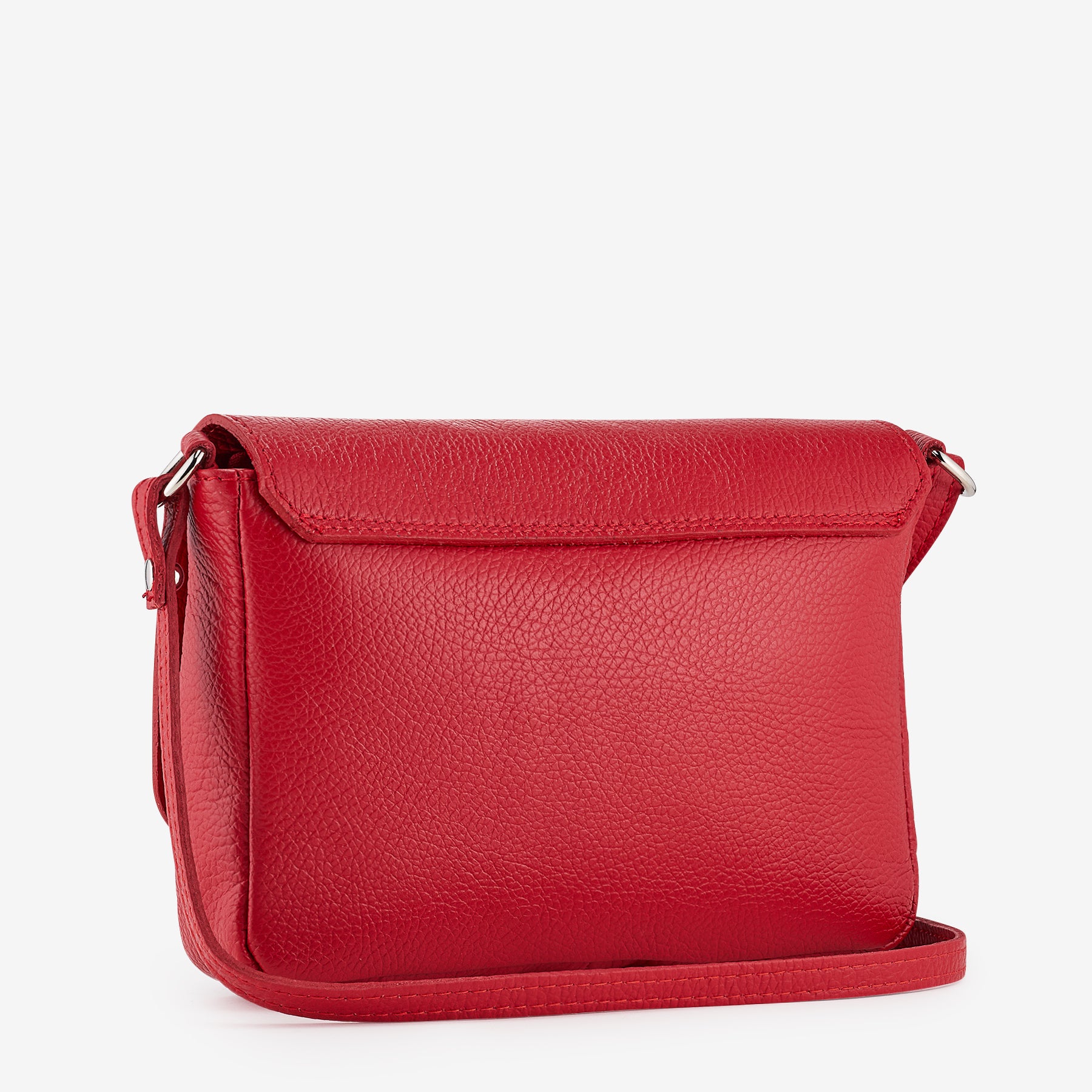 Borsa Piccola a Tracolla in Pelle Rossa VIAVERDI Made in Italy