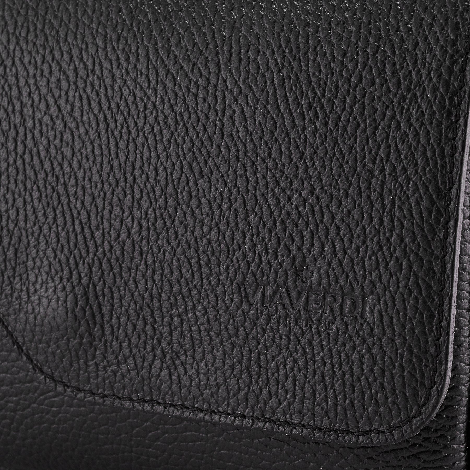 Borsa Piccola a Tracolla in Pelle Nera VIAVERDI Made in Italy