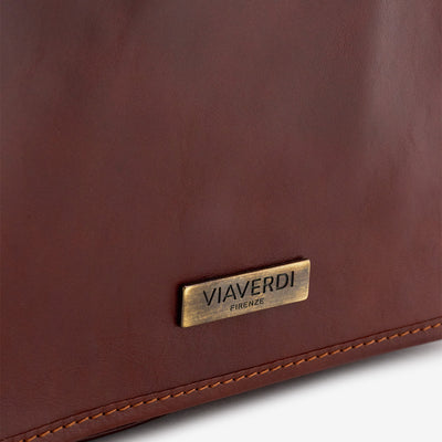 VIAVERDI Brown Crossbody Bag Made in Italy