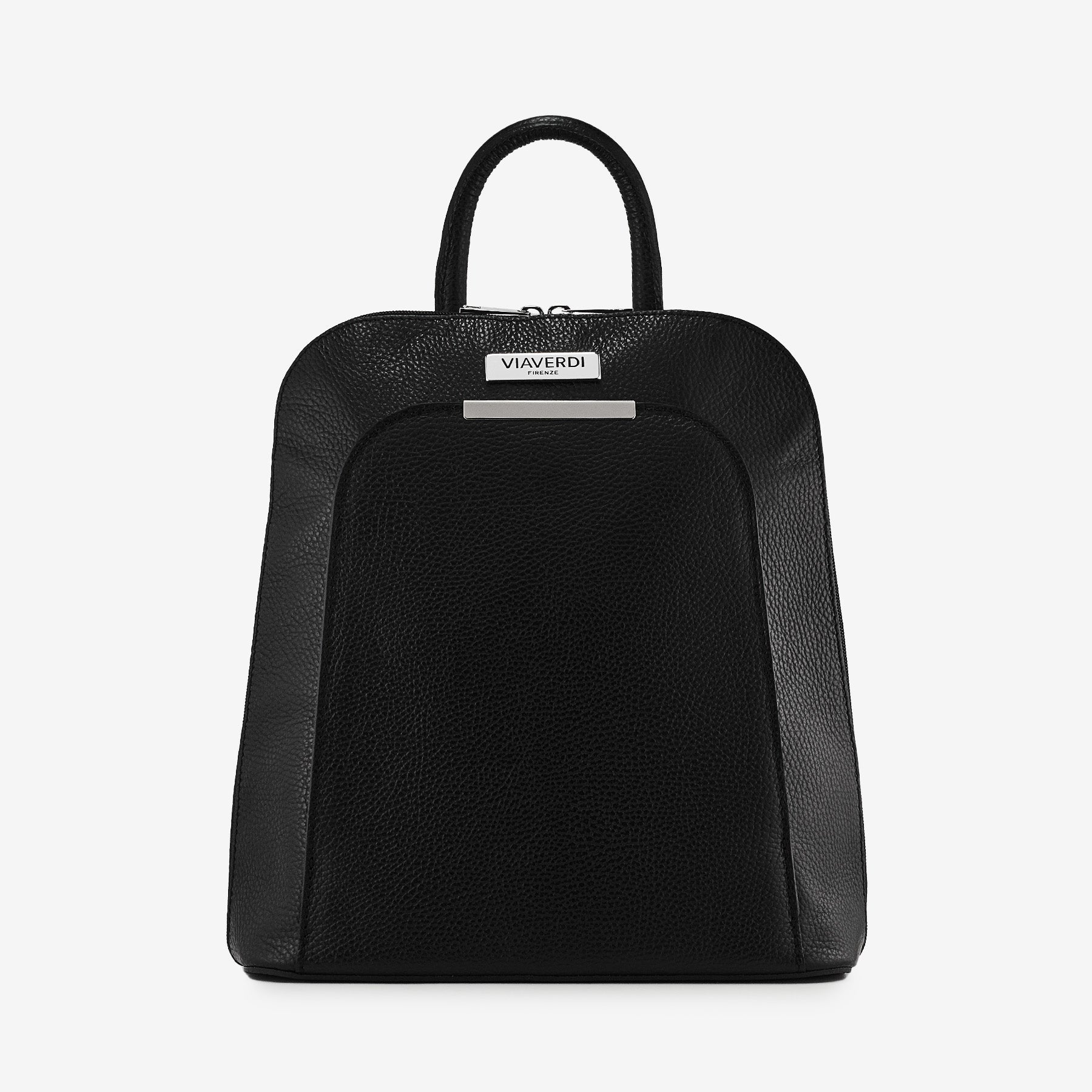 Zaino Donna in Pelle Nero VIAVERDI Made in Italy